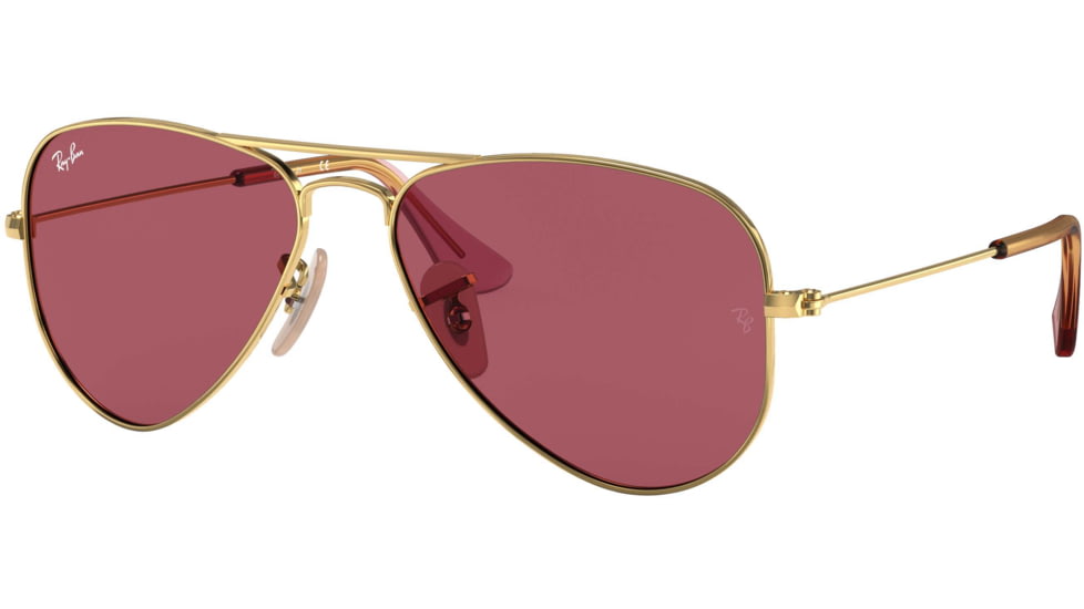 Ray-Ban RJ9506S Aviator Sunglasses - Kid's, Arista, Dark Violet, 50, RJ9506S-281-75-50