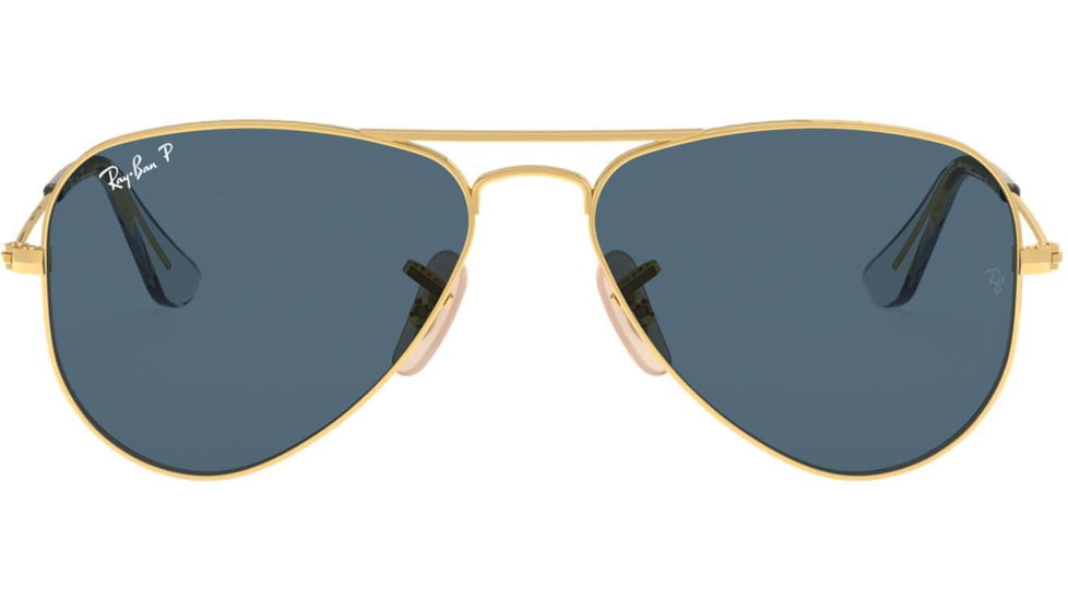 Ray-Ban RJ9506S Aviator Sunglasses - Kids, Polarized, Arista, Dark Blue, 52, RJ9506S-223-2V-52