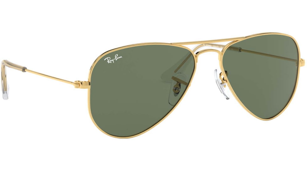 Ray-Ban RJ9506S Junior Aviator Sunglasses - Kids, Gold Green, 223/71-5013