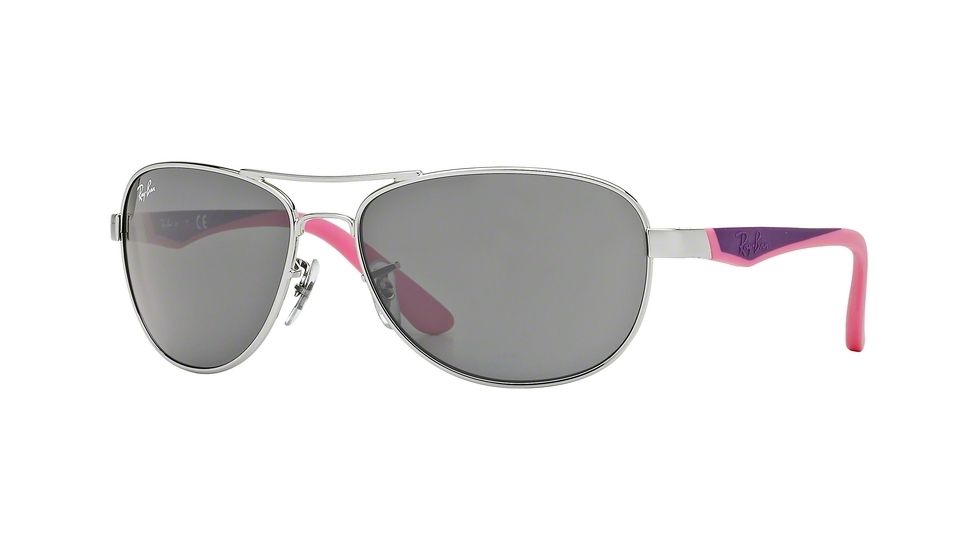 Ray-Ban RJ9534S Bifocal Prescription Sunglasses RJ9534S-212-87-54 - Lens Diameter 54 mm, Frame Color Shiny Silver
