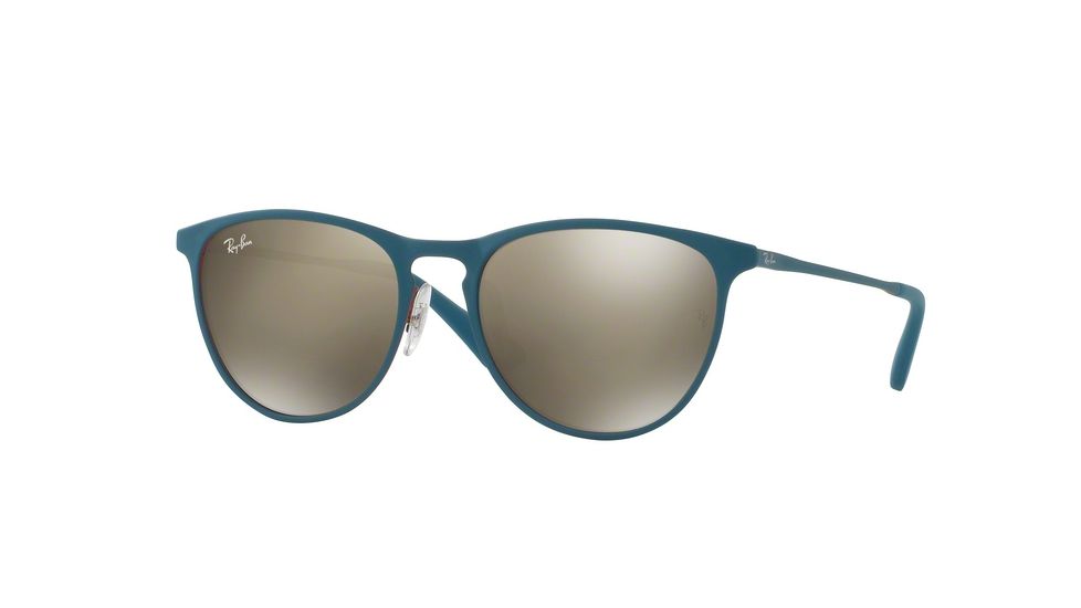 Ray-Ban RJ9538S Sunglasses 253/5A-50 - Rubber Red/torquoise Frame, Mirror Gold Lenses