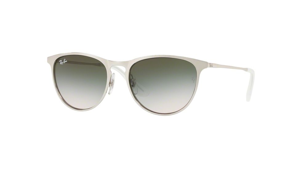 Ray-Ban RJ9538S Sunglasses 269/2C-50 - Brushed Silver Frame, Light Brown Gradient Green Lenses