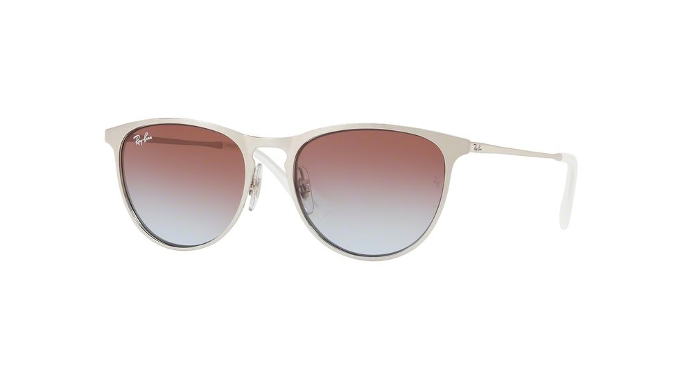Ray-Ban RJ9538S Sunglasses 269/I8-50 - Brushed Silver Frame, Light Blue Gradient Violet Lenses
