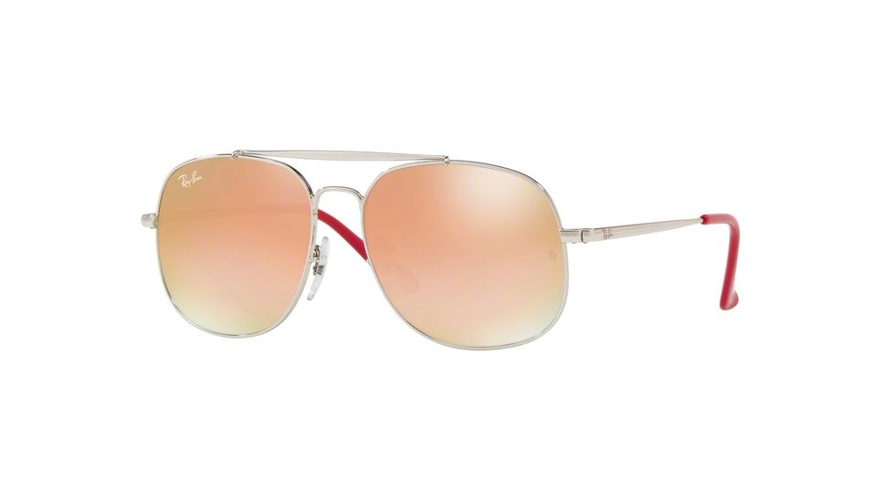 Ray-Ban RJ9561S Bifocal Prescription Sunglasses, 50mm, Silver, RJ9561S-266-B9-50-BI