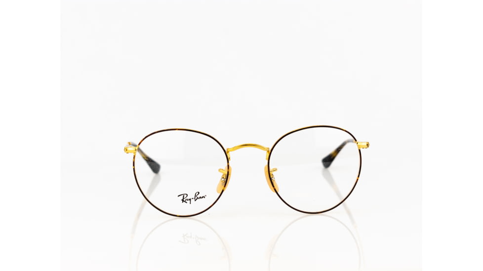 Ray-Ban ROUND METAL RX3447V Eyeglass Frames 2500-50 - Gold Frame