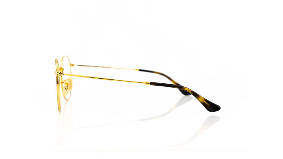 Ray-Ban ROUND METAL RX3447V Eyeglass Frames 2500-50 - Gold Frame