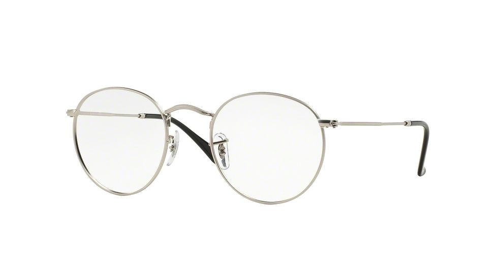 Ray-Ban ROUND METAL RX3447V Eyeglass Frames 2538-47 - Matte Silver Frame