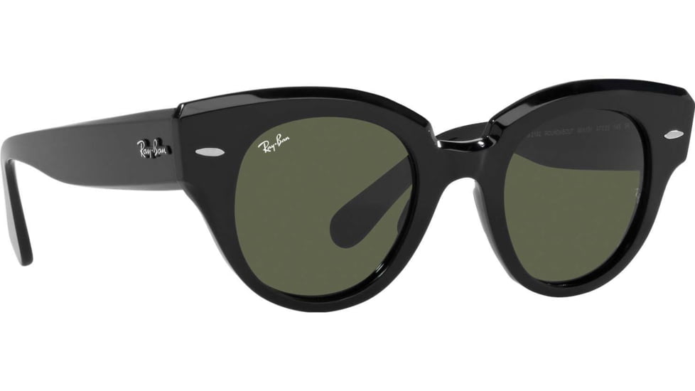 Ray-Ban Roundabout RB2192 Sunglasses, Black, 47, RB2192-901-31-47