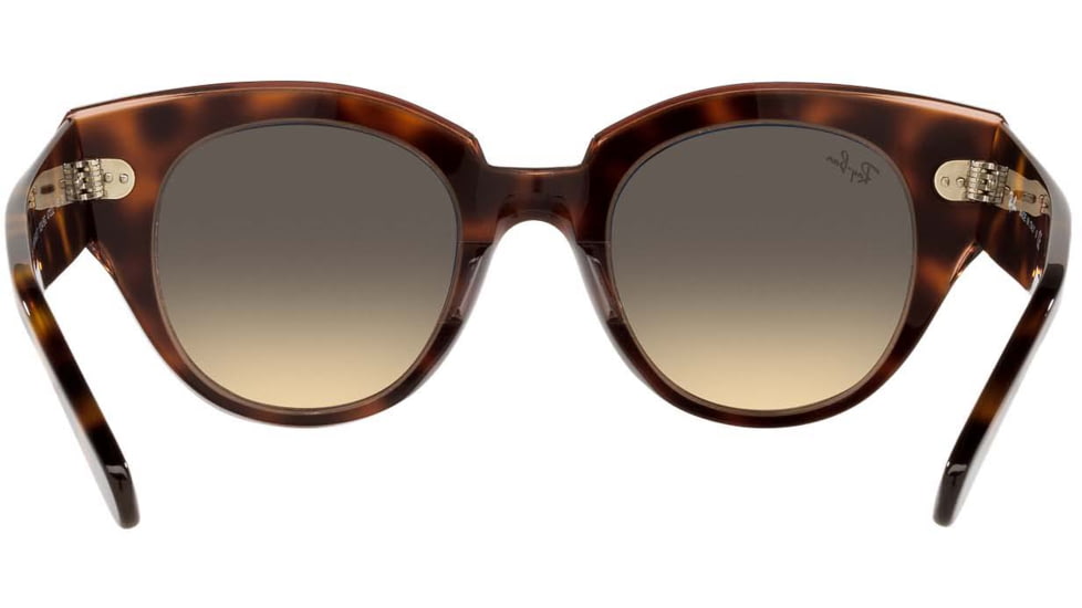 Ray-Ban Roundabout RB2192 Sunglasses, Havana On Transparent Pink, 47, RB2192-1324BG-47