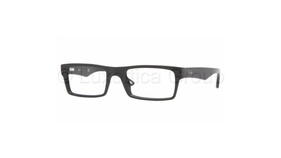 Ray-Ban RX5202 Bifocal Eyeglasses - Shiny Black Frame / 51 mm Prescription Lenses, 2000-5119