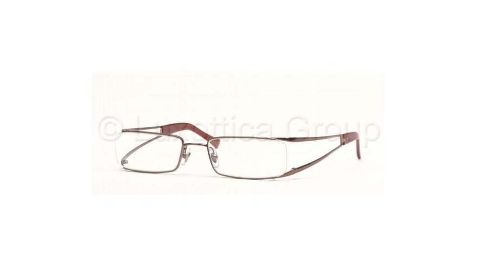 Ray Ban RX6108 Progressive Eyeglasses, Light Brown Frame / 51 mm Prescription Lenses, 2531 5118