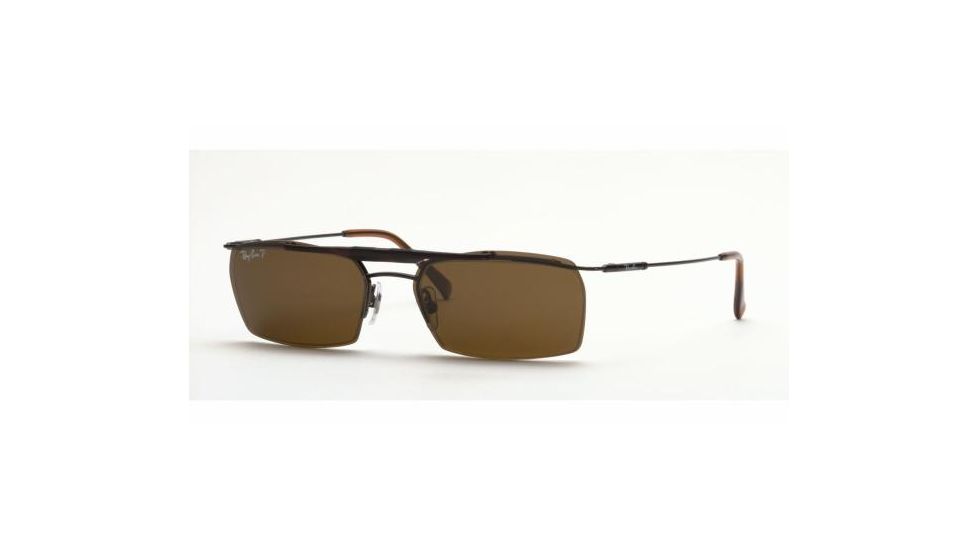 Ray-Ban RX 6121 Eyeglasses Styles - Brown Frame w/Non-Rx 53 mm Diameter Lenses, 2511-5318