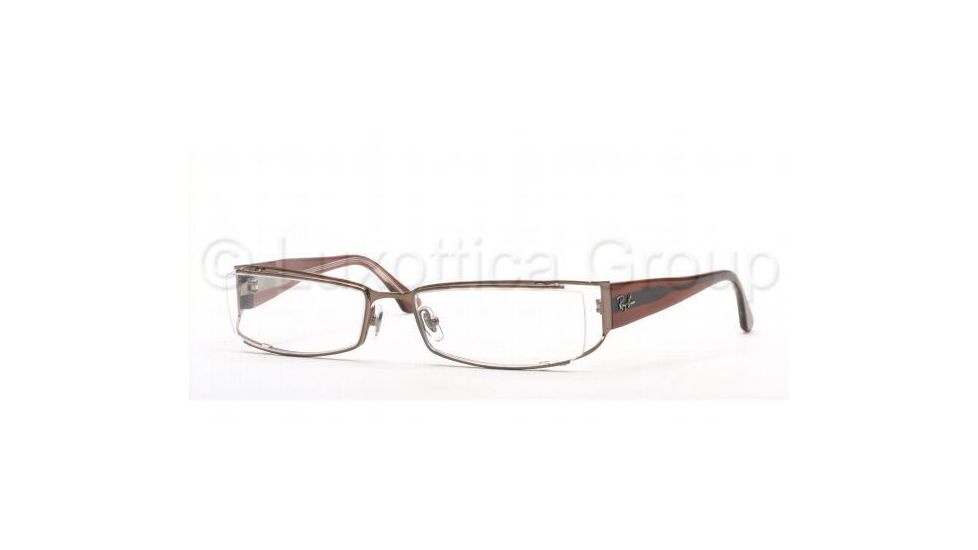 Ray Ban RX6124 Progressive Eyeglasses, Light Brown Gloss Frame / 54 mm Prescription Lenses, 2531 5417