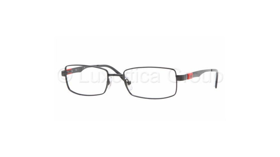 Ray-Ban RX 6155 Eyeglasses Styles - Shiny Black Frame w/Non-Rx 51 mm Diameter Lenses, 2509-5117