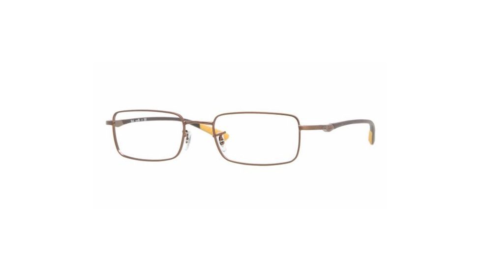 Ray-Ban RX 7511 Eyeglasses Styles - Matte Brown Frame w/Non-Rx 49 mm Diameter Lenses, 1077-4919