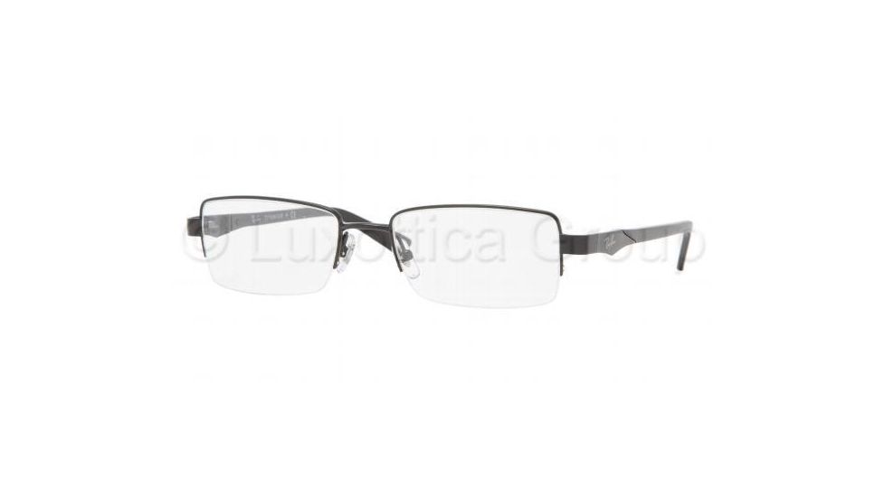 Ray-Ban RX8616 Progressive Eyeglasses - Shiny Black Frame / 52 mm Prescription Lenses, 1017-5218