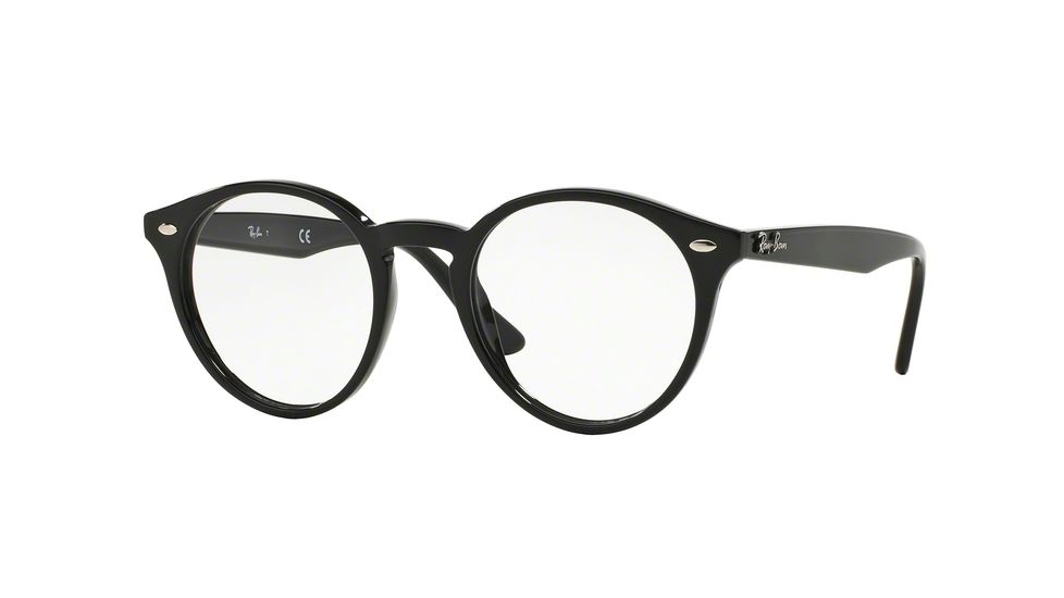 Ray-Ban RX2180V Bifocal Prescription Eyeglasses 2000-49 - Shiny Black Frame