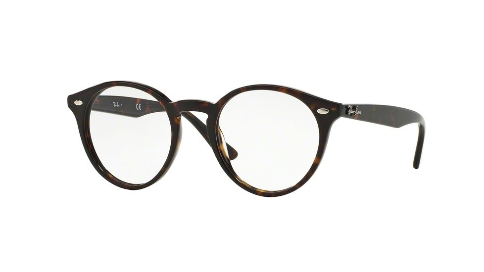 Ray-Ban RX2180V Bifocal Prescription Eyeglasses 2012-49 - Dark Havana Frame