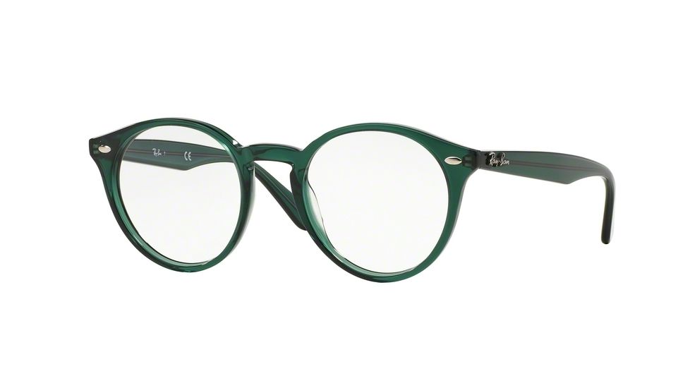 Ray-Ban RX2180V Bifocal Prescription Eyeglasses 5495-47 - Trasparent Green Frame