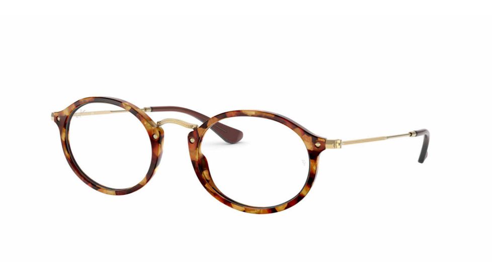 Ray-Ban RX2547VF Bifocal Prescription Eyeglasses, 53mm, Brown Havana, RX2547VF-5494-53-BI