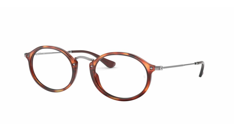 Ray-Ban RX2547VF Bifocal Prescription Eyeglasses, 53mm, Havana Red, RX2547VF-5831-53-BI