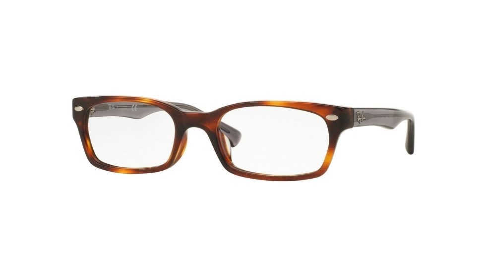 Ray-Ban RX5150F Progressive Prescription Eyeglasses 5607-52 - Striped Havana Frame