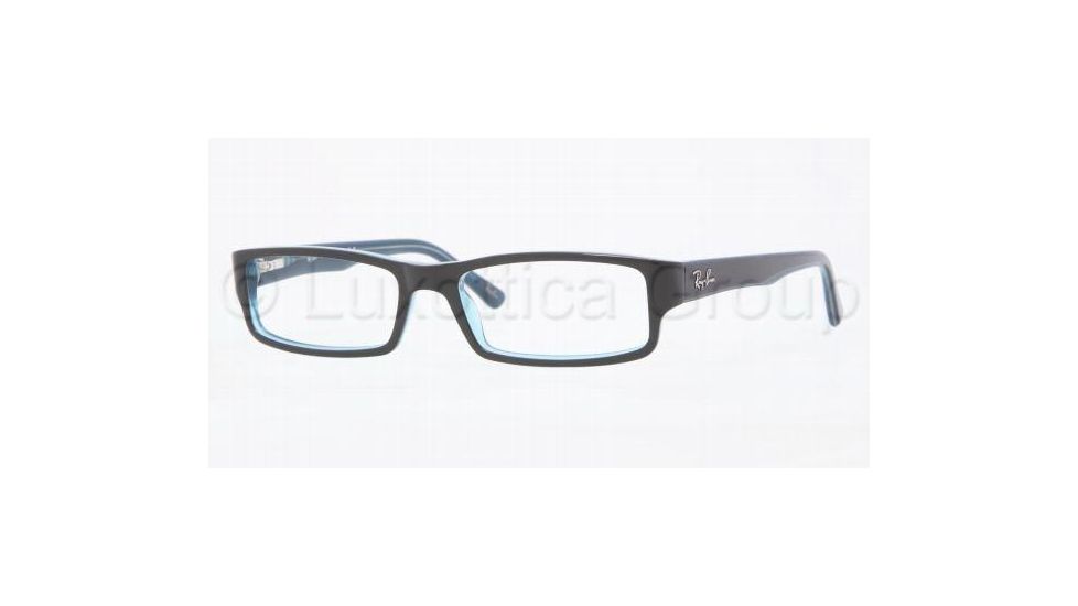 Ray-Ban RX5246 Single Vision Prescription Eyewear 5092-4816 - Turquo On Turquo/Gray/ 