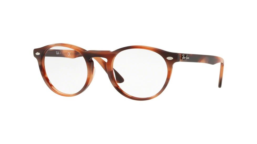 Ray-Ban RX5283 Prescription Eyeglasses 5774-51 - Horn Pink Brown Frame