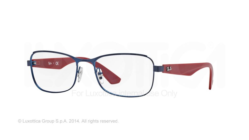 Ray-Ban RX6307 Progressive Prescription Eyeglasses 2510-53 - Satin Blue Frame