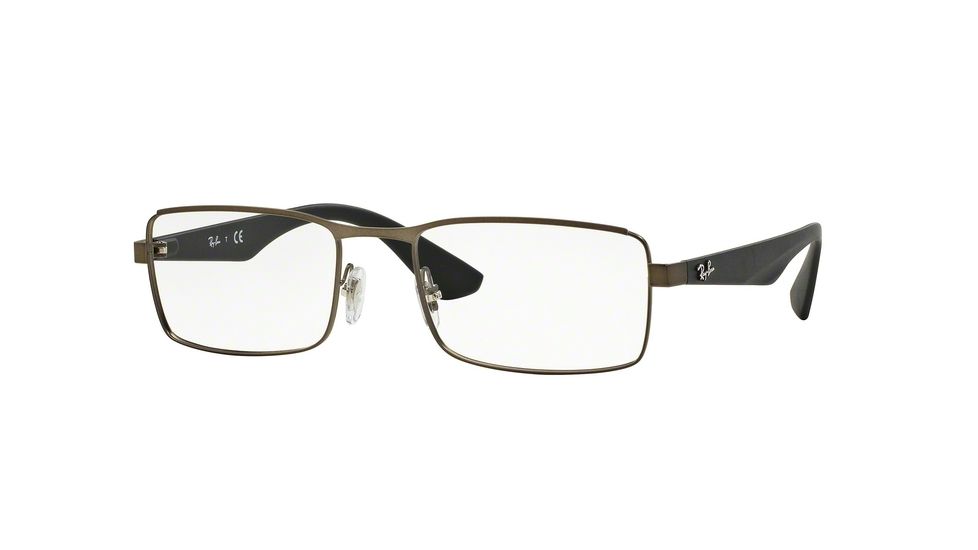 Ray-Ban RX6332 Single Vision Prescription Eyeglasses 2620-53 - Matte Gunmetal Frame