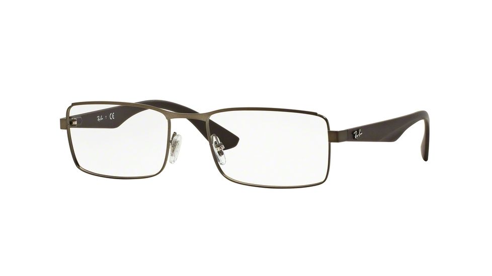 Ray-Ban RX6332 Single Vision Prescription Eyeglasses 2850-53 - Matte Gunmetal Frame