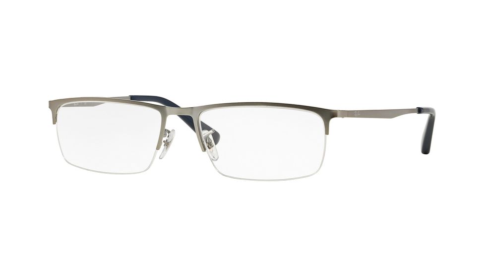 Ray-Ban RX6349D Progressive Prescription Eyeglasses 2502-55 - Gunmetal Frame