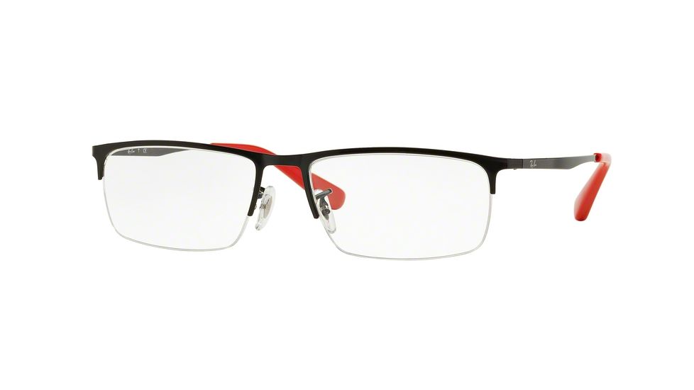 Ray-Ban RX6349D Progressive Prescription Eyeglasses 2509-55 - Shiny Black Frame