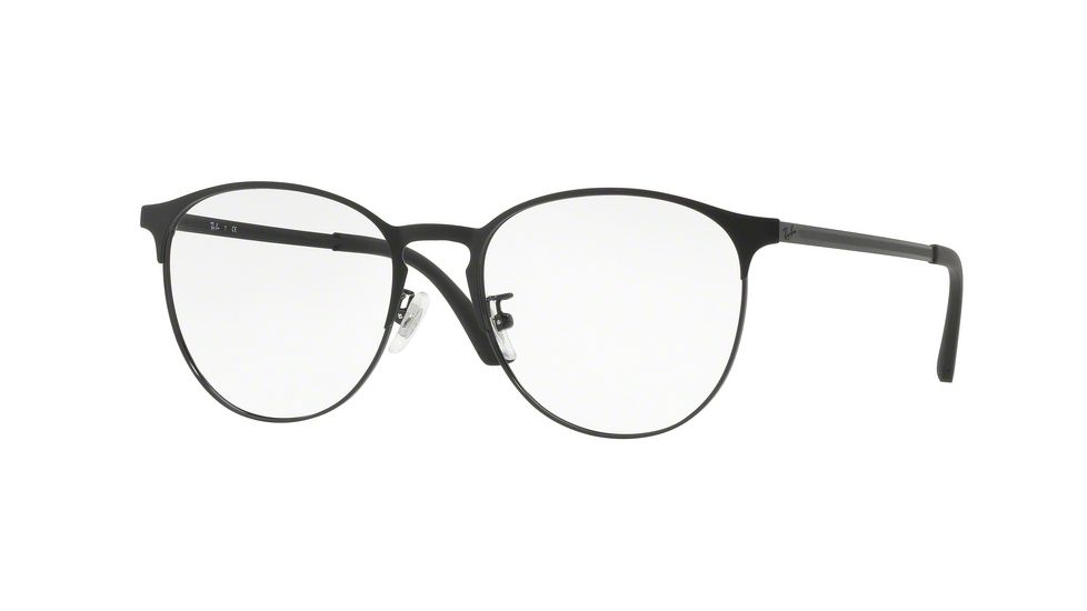 Ray-Ban RX6375F Eyeglass Frames 2944-55 - Black Top On Matte Black Frame