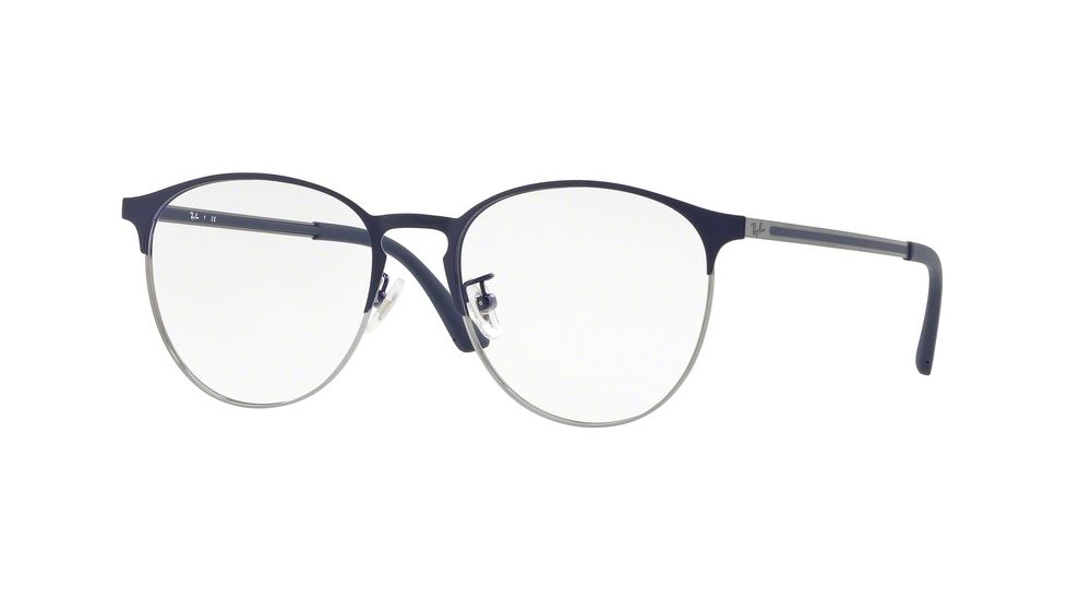 Ray-Ban RX6375F Eyeglass Frames 2981-55 - Gunmetal On Top Blue Frame