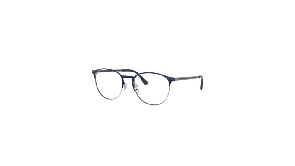 Ray-Ban RX6375F Eyeglass Frames 2950-55 - Gunmetal Top Blue Frame