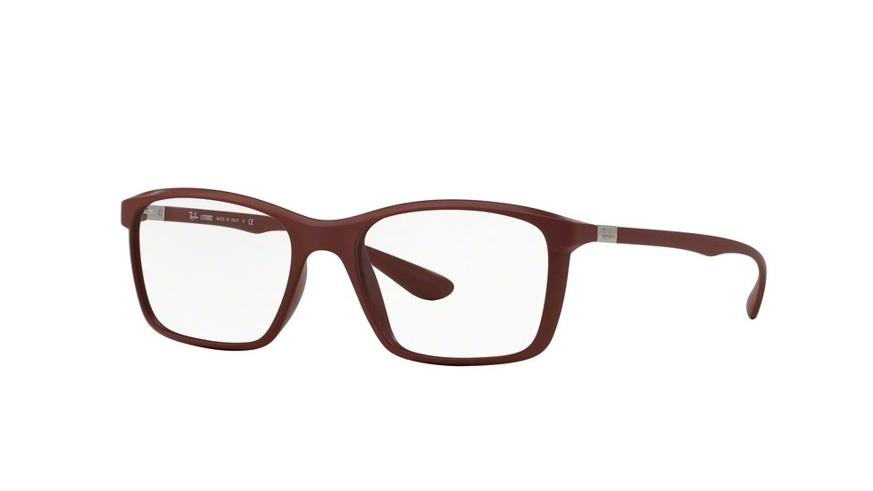 Ray-Ban RX7036 Progressive Prescription Eyeglasses 5441-52 - Matte Amaranth Frame
