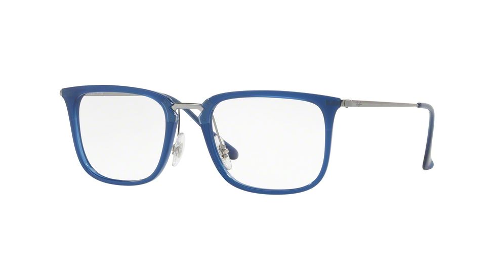 Ray-Ban RX7141 Eyeglass Frames 5752-50 - Trasparent Blue Frame