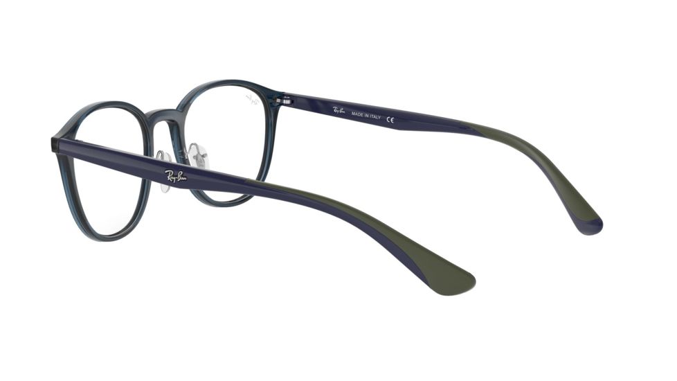 Ray-Ban RX7156 Eyeglass Frames 5796-51 - Trasparent Dark Blue Frame