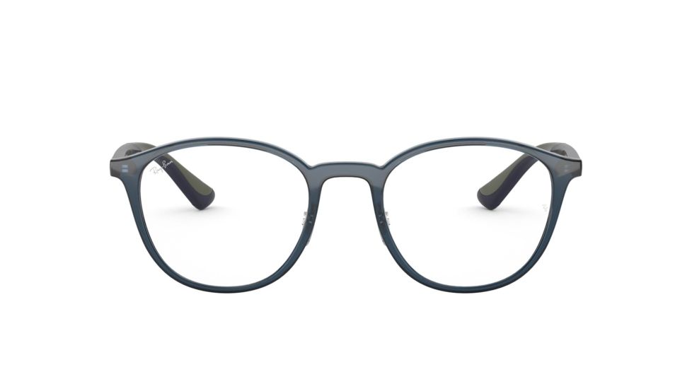 Ray-Ban RX7156 Eyeglass Frames 5796-51 - Trasparent Dark Blue Frame