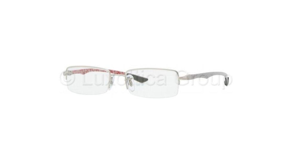 Ray-Ban RX8407 Progressive Prescription Eyeglasses 2703-5017 - Matte Silver Frame