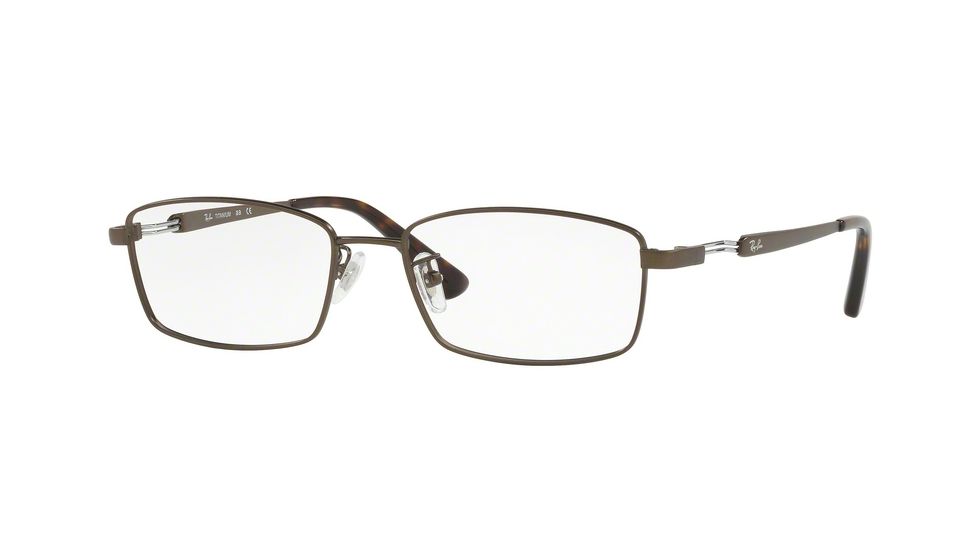Ray-Ban RX8745D Progressive Prescription Eyeglasses 1020-55 - Matte Dark Brown Frame