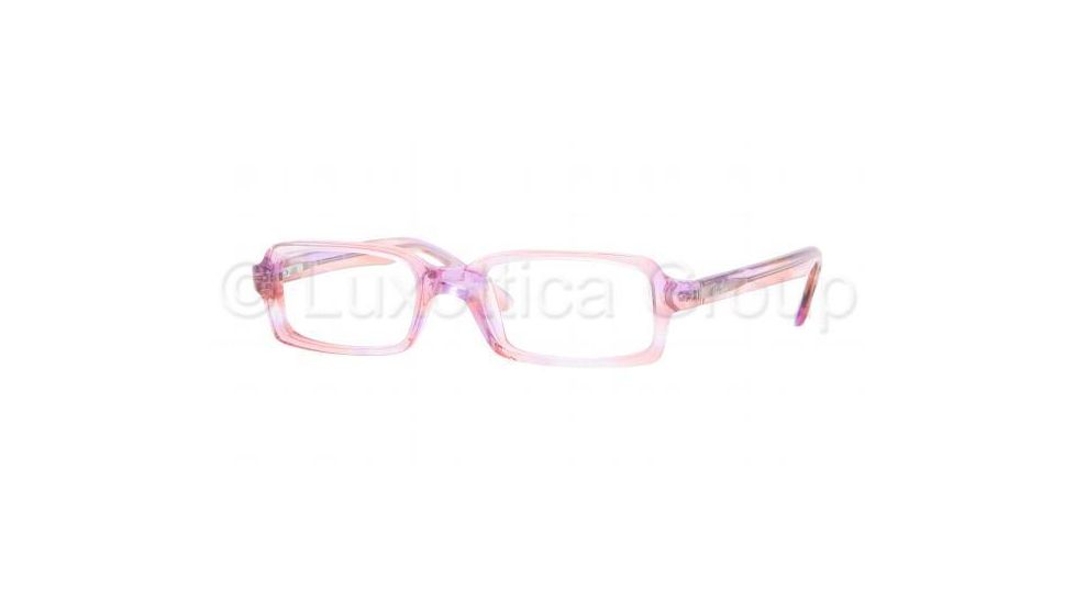 Ray-Ban RY1519 Progressive Eyeglasses Pink-Striped Violet Frame / 44 mm Prescription Lenses, 3530-4416