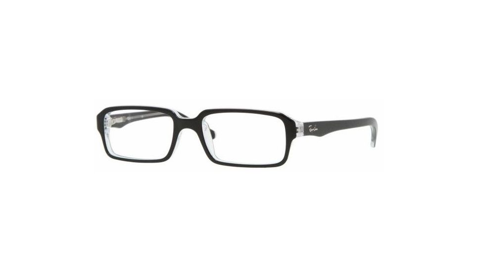 Ray-Ban RY1520 SV Prescription Eyeglasses - Top Black On Transparent Frame / 45 mm Prescription Lenses, 3529-4515