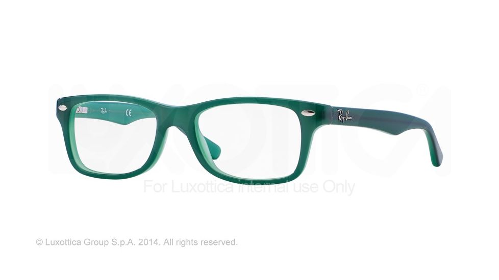 Ray-Ban RY1531 Eyeglass Frames 3593-48 - Top Green On Opalin Green Frame