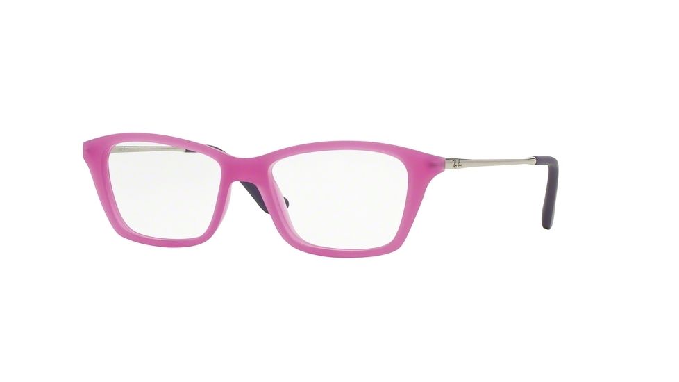 Ray-Ban RY1540 Bifocal Prescription Eyeglasses 3620-46 - Violet Fluo Trasparent Rubber Frame