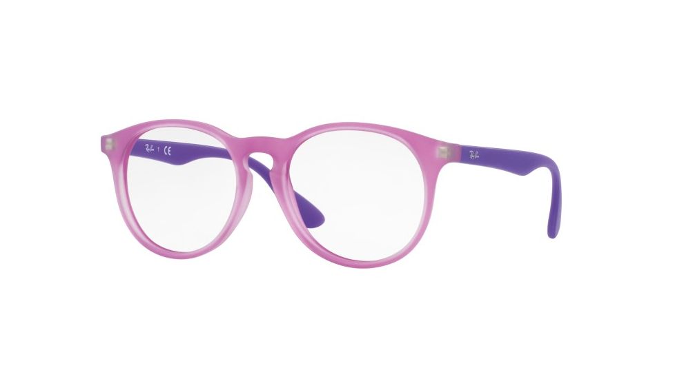 Ray-Ban RY1554 Eyeglass Frames 3672-48 - Rubber Fuxia Frame