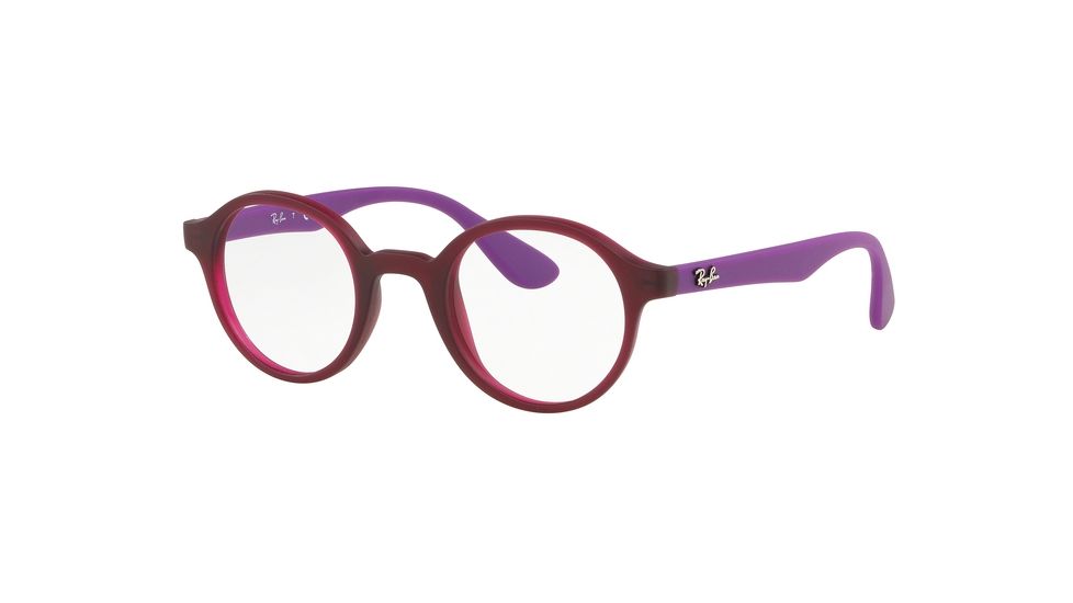 Ray-Ban RY1561 Eyeglass Frames 3782-41 - Matte Transparent Fuxia