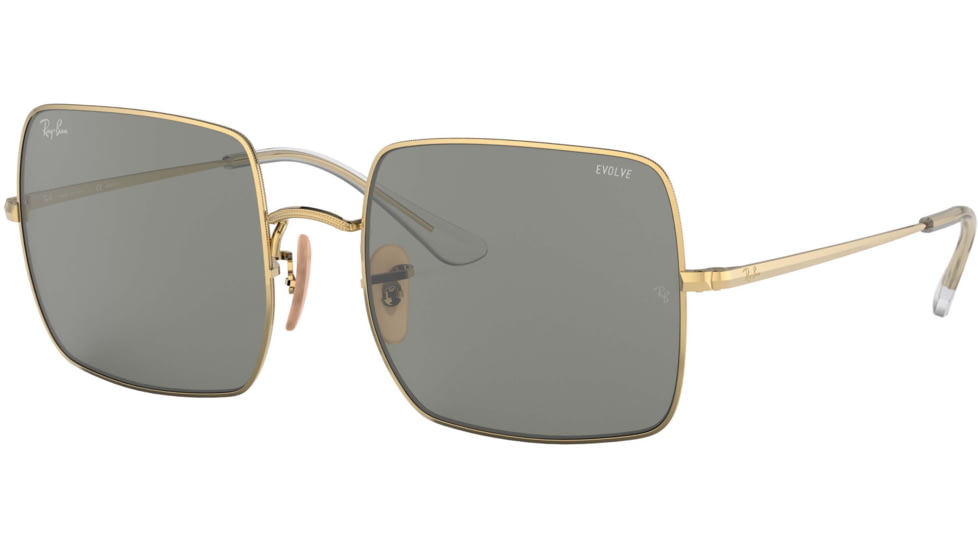 Ray-Ban Square RB1971 Sunglasses - Women's, Arista, Photo Grey Mirror Grey, 54, RB1971-001-W3-54