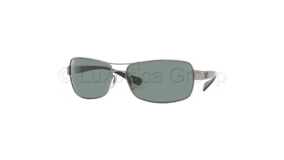 Ray-Ban Sunglasses RB3379 004-6415 - Gunmetal Crystal Green